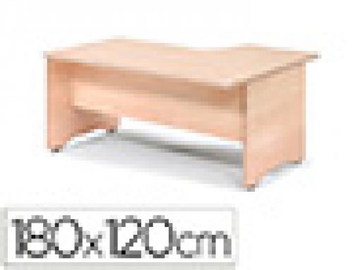 Ala para mesa rocada serie work 180x120 cm esquerda acabamento aa01 faia/faia , Rocada , 78222 , 8427951069276